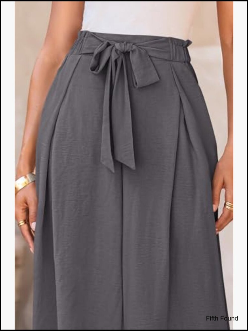 Wide Leg Work Pants High Waisted Loose Palazzo Trouser Summer Business Casual - Picture 5 of 7